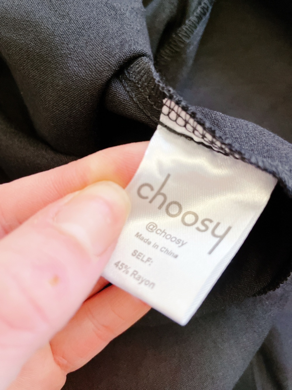 Choosy Crosby St Dress Plunging Neckline Tie Waist Women's Dress Black 6 - Picture 13 of 13
